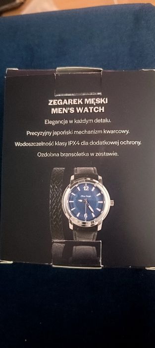 Nowy zegarek męski z bransoletką