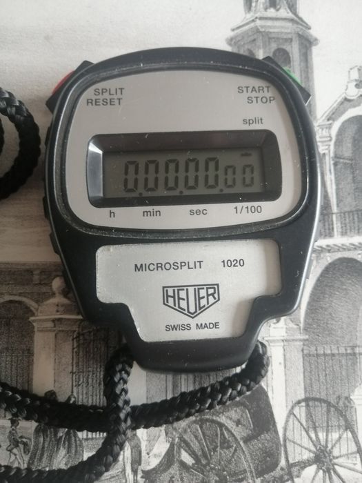 Relógio - Cronómetro Heuer Microsplit 1020