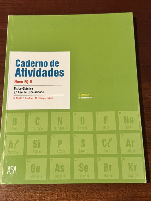 caderno de atividades fisico-química 9 ano