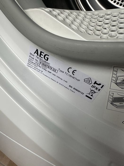 сушильна машина AEG Mod. T8DBG48WC 8000 SERIES / LAVATHERM