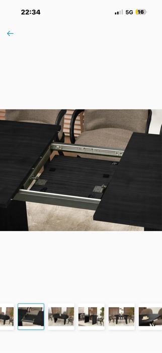 Stol owalny rozkladany