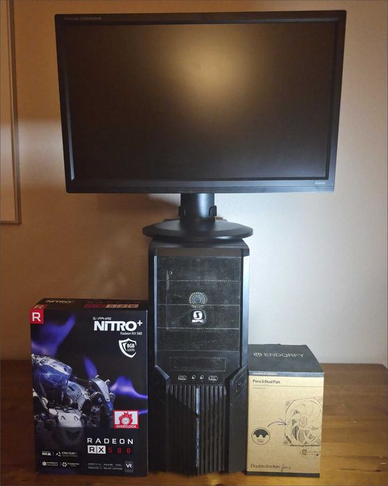 PC Gamingowy RX 580 8GB Nitro+ / i5 4.4 GHz / 24GB RAM / SSD / Komputer z monitorem lub bez