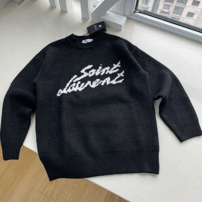 Luksusowy wełniany sweter Saint Laurent! OD RĘKI XS S M L!