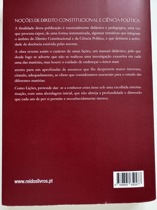 Livro de Direito Contitucional e Ciência Política