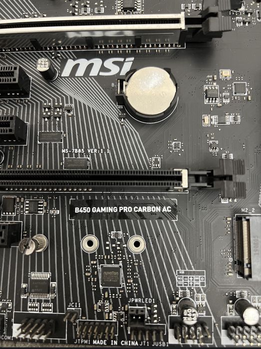 Материнська плата MSI B450 GAMING PRO CARBON AC