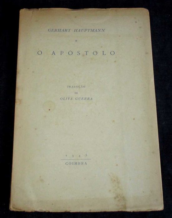Livro O Apóstolo Gerhart Hauptmann Autografado Especial
