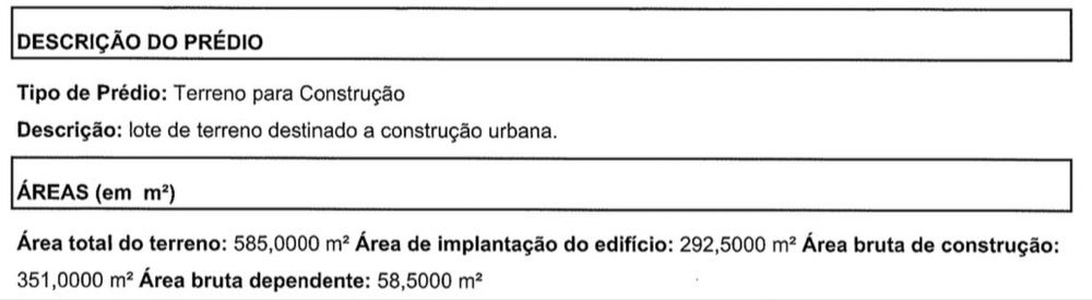 Terreno Urbano - 585,00 m2 - Particular