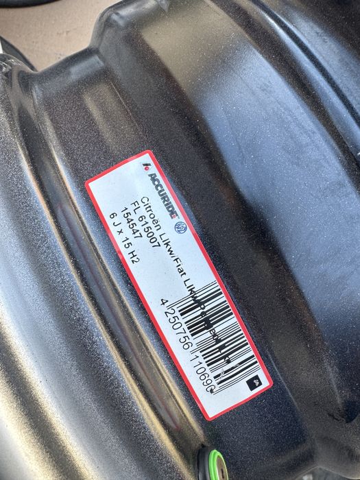 Диски 5x118 R15 Ducato Jumper Boxer Movano Proace Max