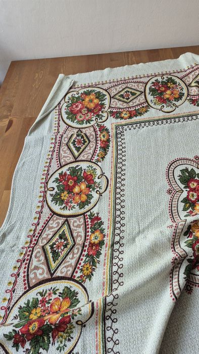 Piękny obrus PRL