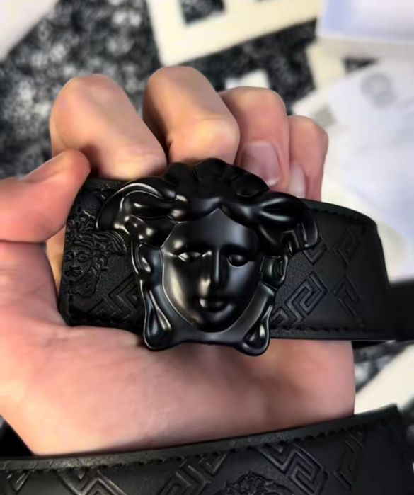 Versace belt / чорний ремінь версачі