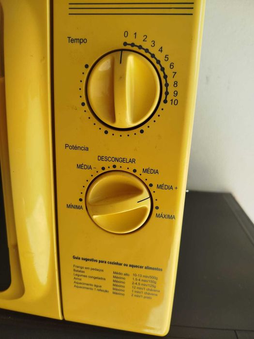 Microondas Becken amarelo (estilo vintage)