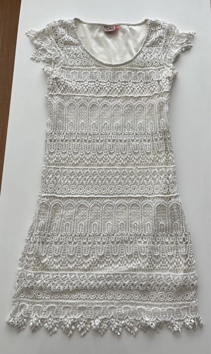 Vestido rendado , tam. 34