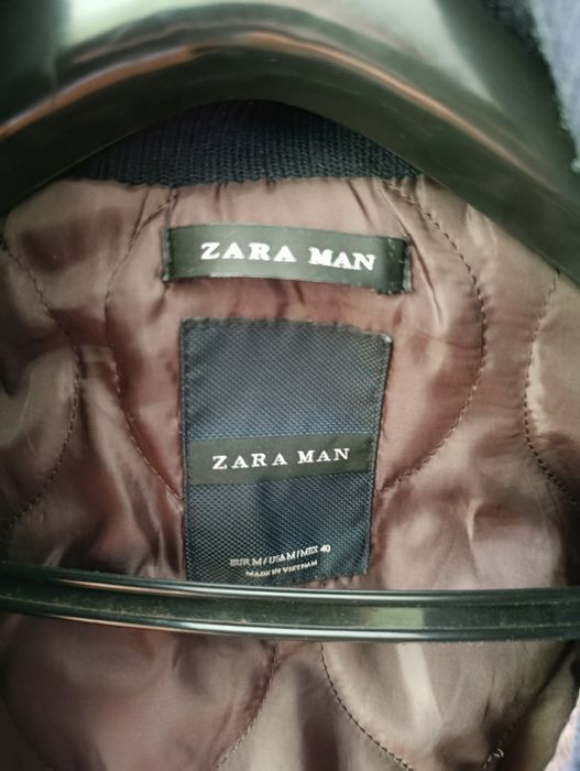 Casaco Zara azul marinho