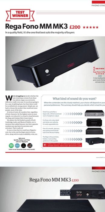 Pré-amplificador de phono Rega Fono MM MK3