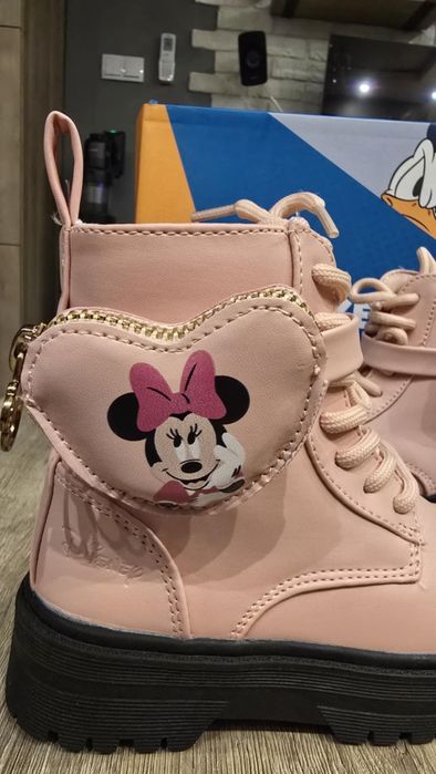 Różowe botki Minnie Disney 28