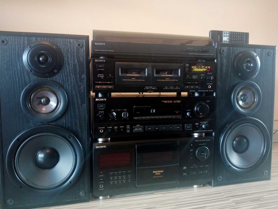 Super wieża Hi-Fi SONY duża kpl.+BT tj.JBL,Denon,Technics