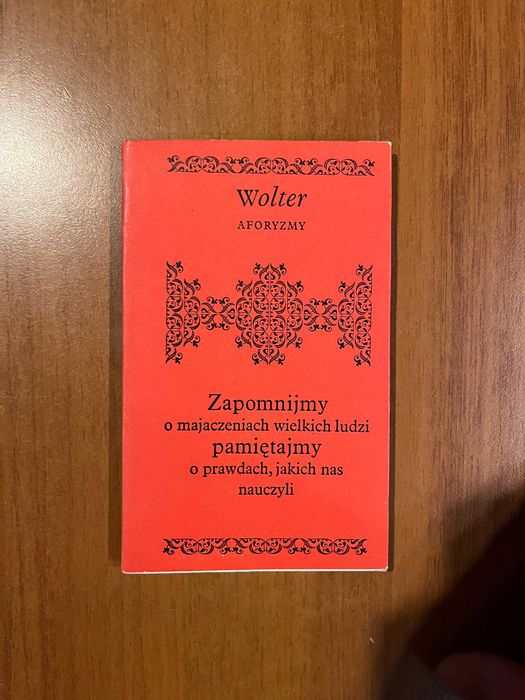 Wolter ; Aforyzmy