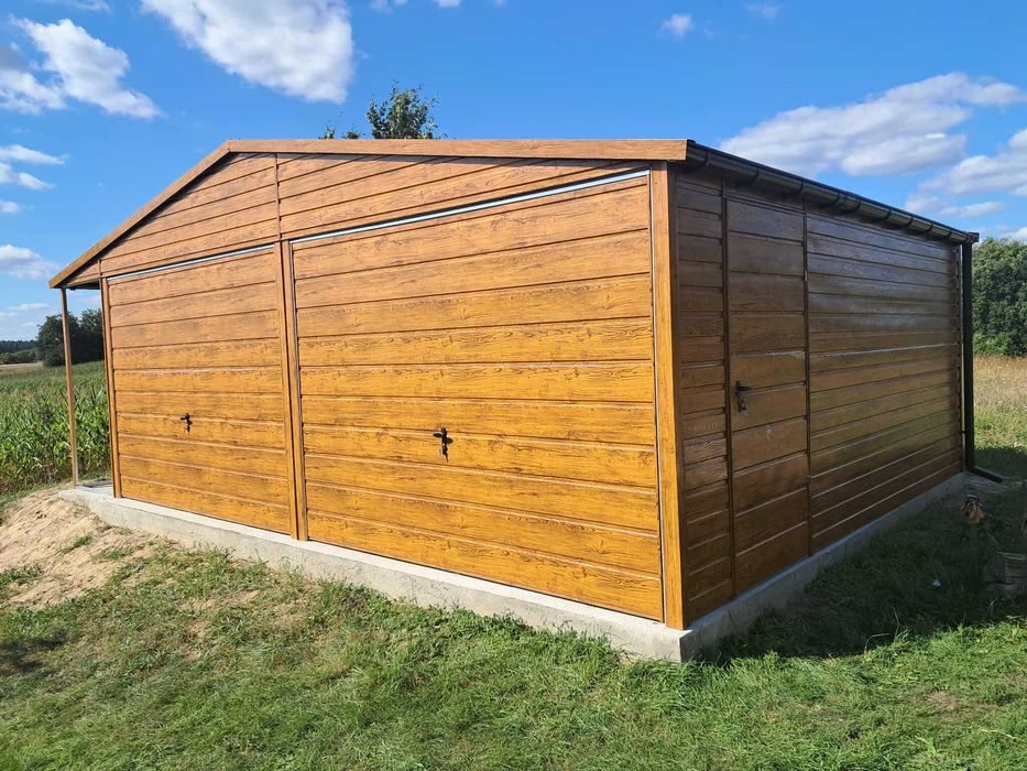 Garaż blaszany wiata 7x6. WZMOCNIONY PROFILAMI. Producent. Cała Polska