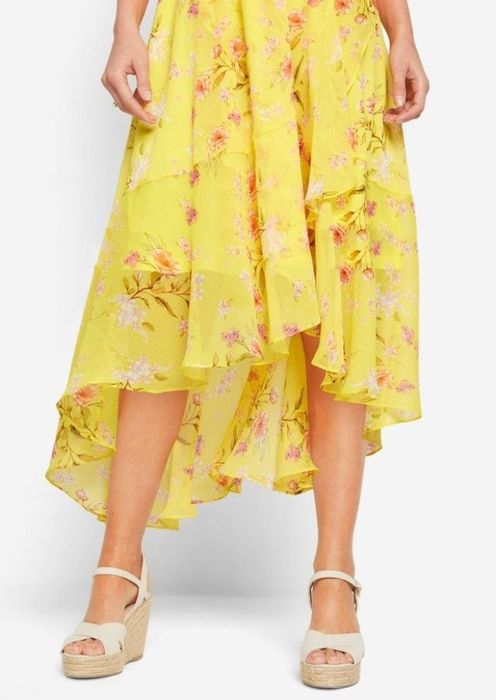 Wyprzedaż sukienka 42 44 carmen kwiaty wesele komunia elegancka lato