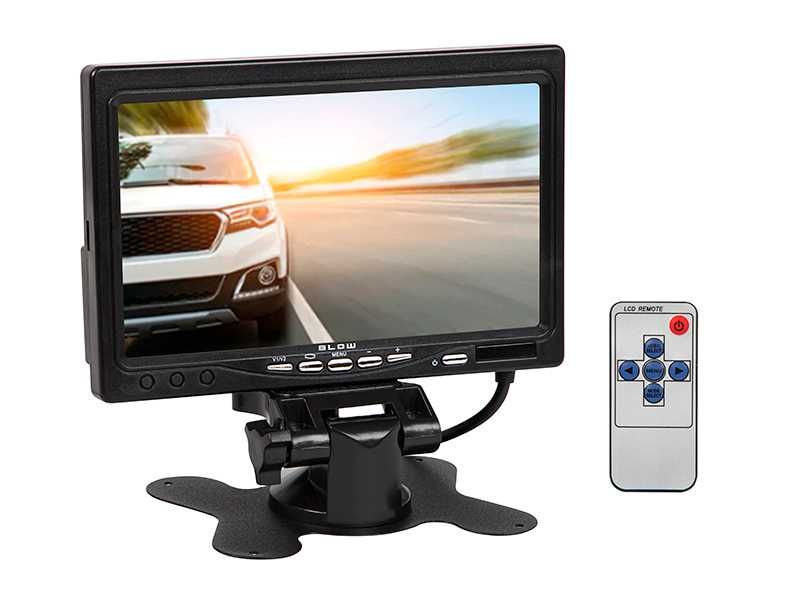 Monitor 7" LCD TFT Z 2 Wejściami AV do monitoringu