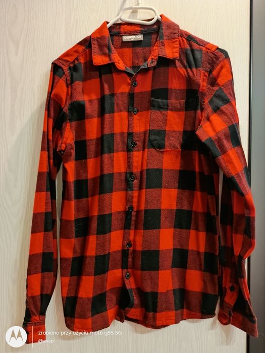 Koszula 164 czerwona krata flanela j. resrved