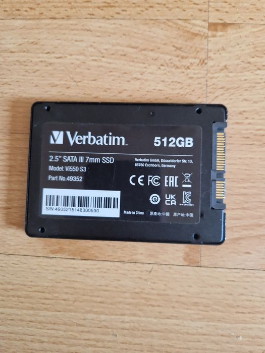 Ssd 512gb Verbatim Майже новий ssd диск для ноутбука або системника