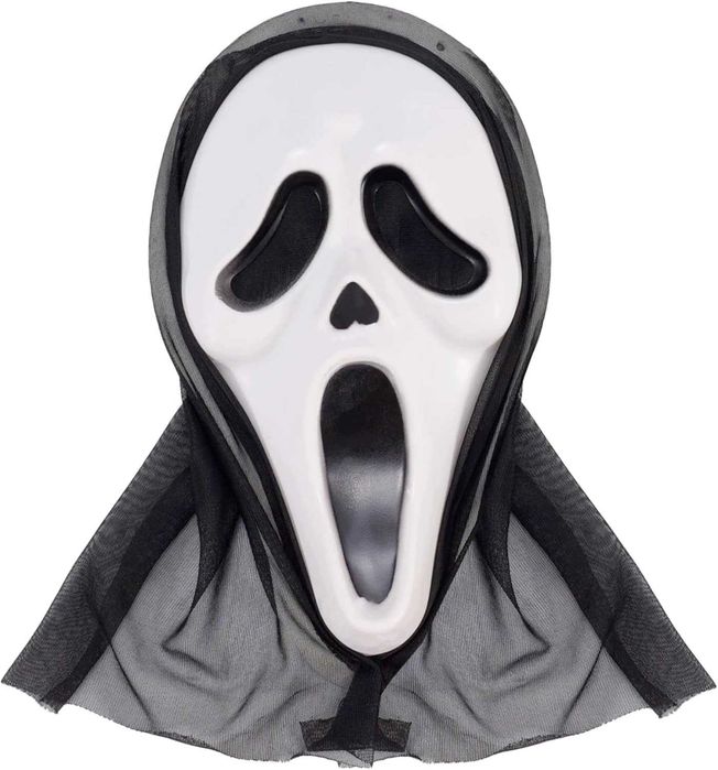 Maska Halloween - Krzyk, Scream, Lateks, nie twardy plastik - AZ21