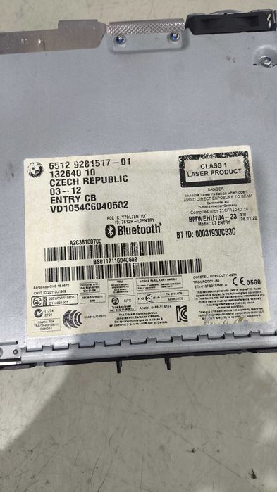 Radio Profissional BMW Serie 1/2/3 (F20/F21/F22/F30/F31) 9281.517