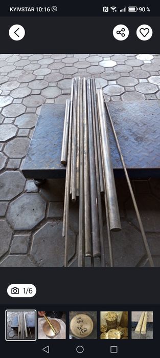 Пруток,круг из латуни шестигранник ЛС Л63