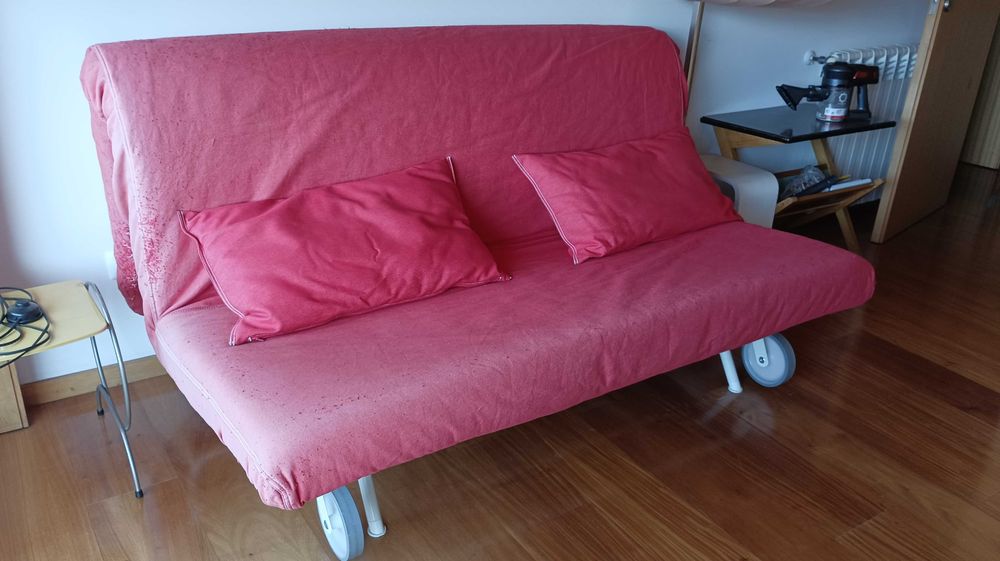 Sofá cama prático, ikea