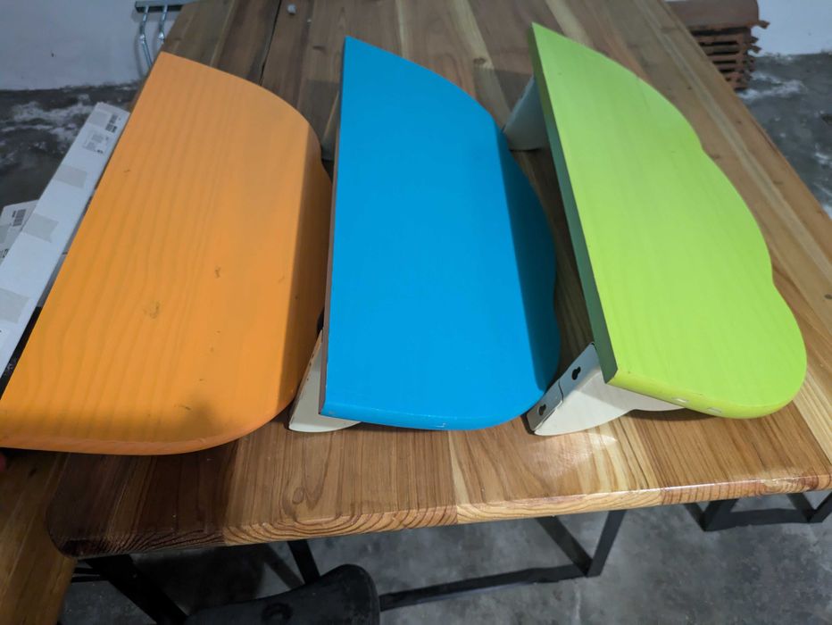 Prateleiras coloridas