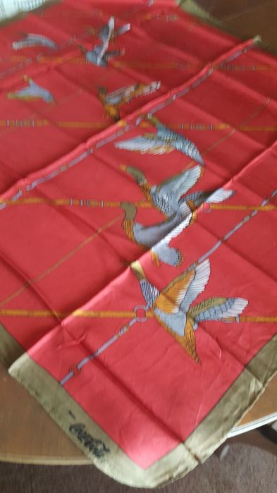 Lenço da Coca Cola em seda natural