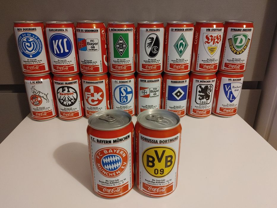 Coca-cola Zestaw 18 Pełne Puszki z 1996r SPRAWDŹ Poznań Jeżyce