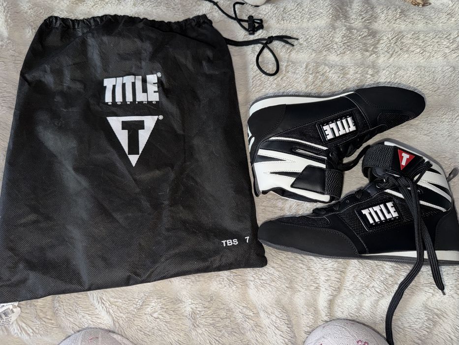 Боксерки TITLE Boxing Speed-Lite + Чехол 42размер