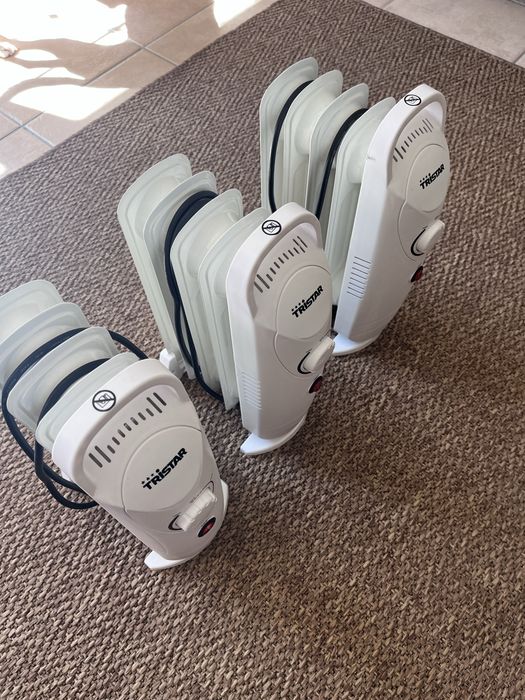 Mini Aquecedores a Óleo – Tristar | 3 unidades | Novos, nunca usados