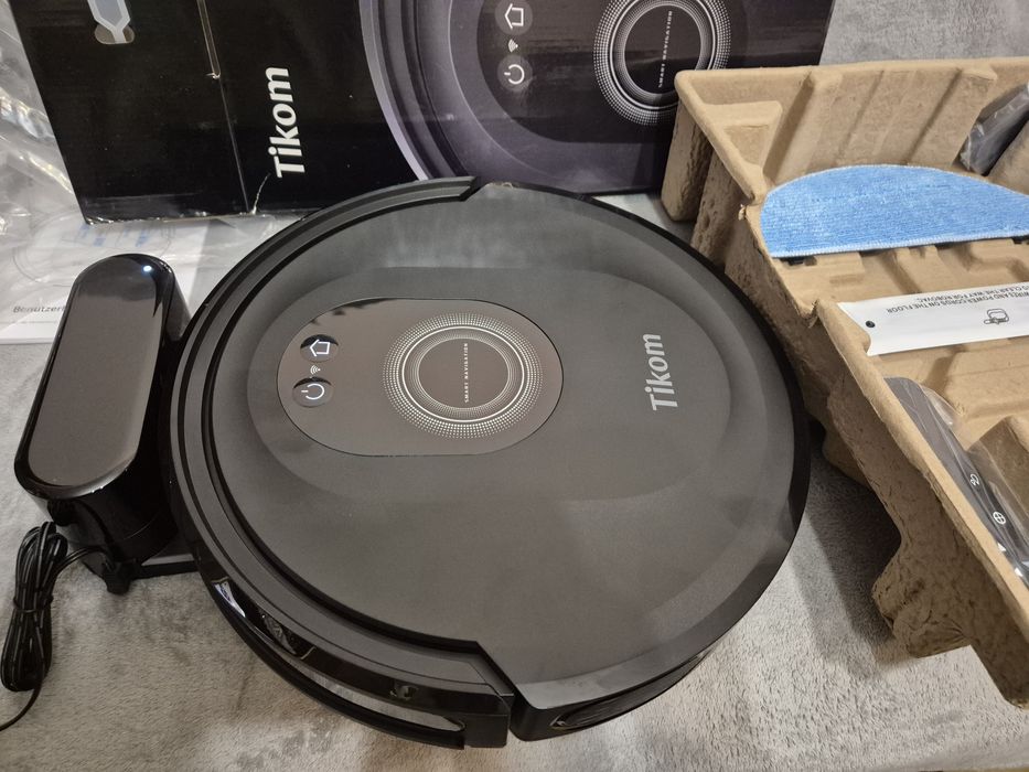 Робот пилосос 2 в 1 Tikom G8000 Max з функцією миття підлоги