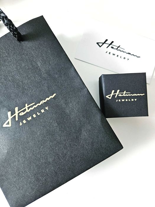 Hetman Jewlery Pierścionek Obrączka Oksydowana Srebro, Gwarancja