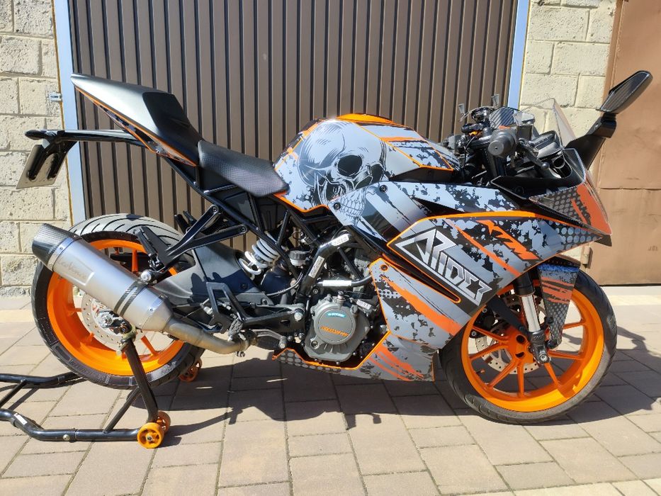 KTM RC 125 ABS LeoVince kat B A1 bez wkładu idealny bezwypadkowy