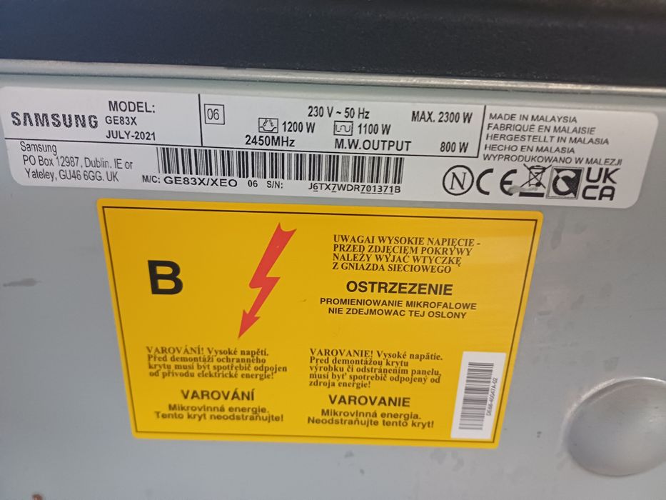 Kuchenka mikrofalowa samsung