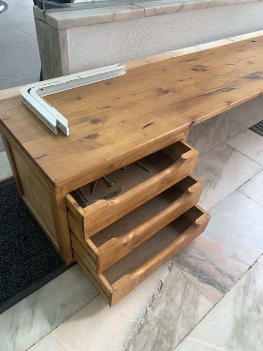 vendo bancada construida em madeira