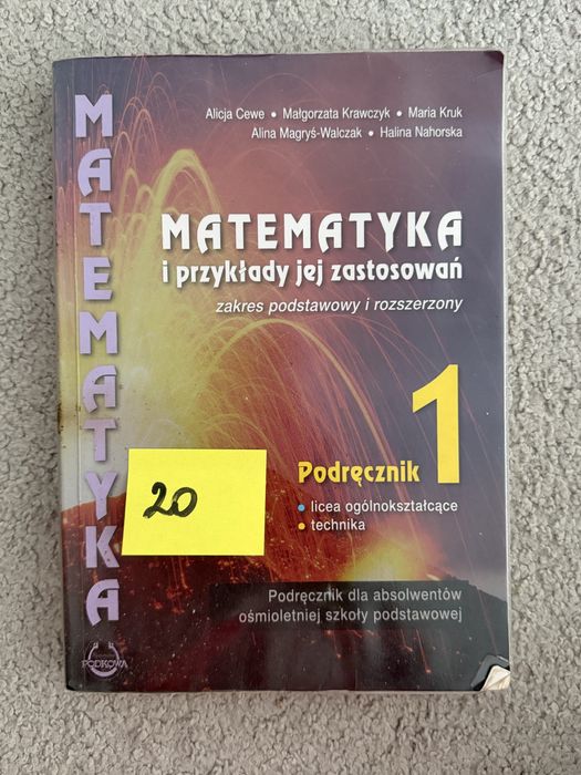 Matematyka i przykłady jej zastosowań 1 – zakres podstawowy i rozszerzony
