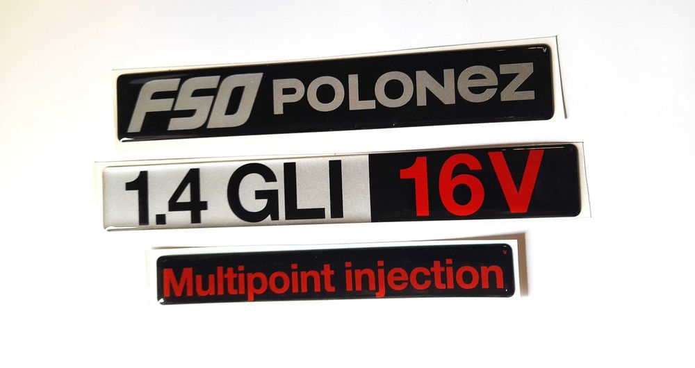 Emblemat Naklejka FSO Polonez  1.4 GLI Rover.