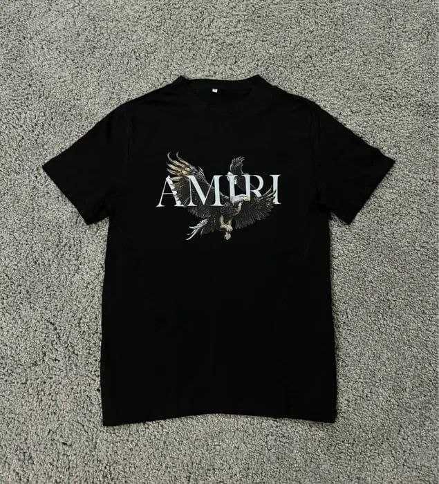 Футболка AMIRI/чорна/унісекс/Амірі/Amiri/з орлами/дешево/Амірі