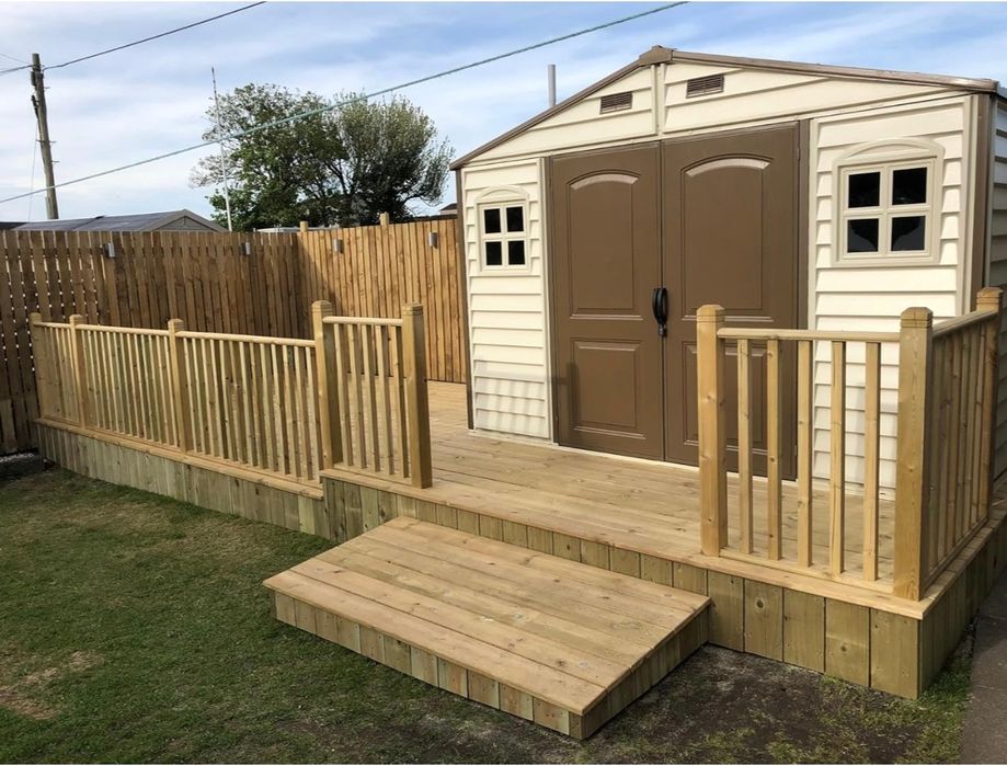 NOVO - abrigo de jardim NOVO - Cobertura de vinilo com laterais V2 de 3,05 x 2,44 m, cor bege 8m2