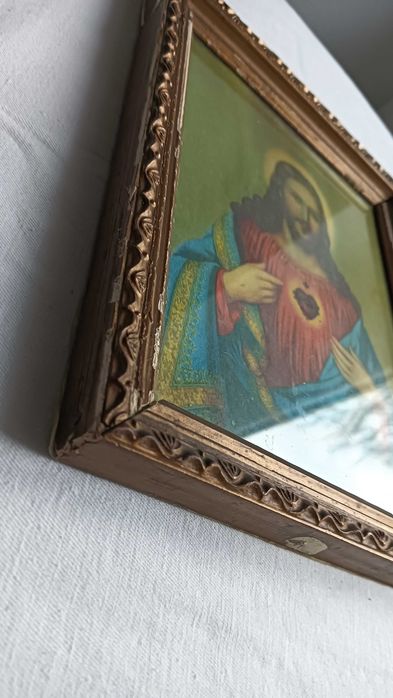 Stary obrazek religijny - Jezus