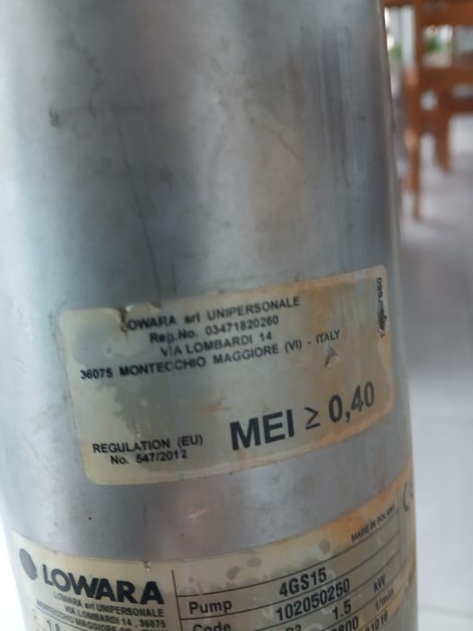 Bomba de agua para furo de 70 metros