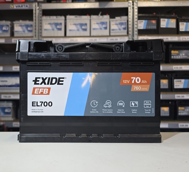 Akumulator EFB Exide EL700 12V 70AH 760A start/stop Nowy