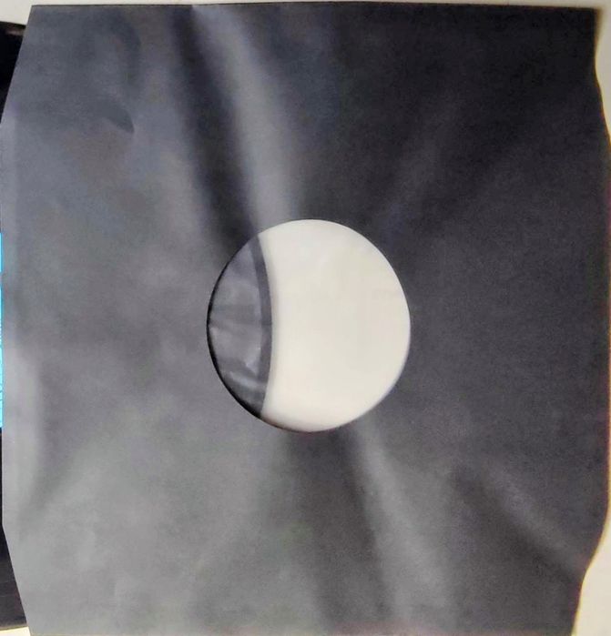 100 Capas Papel Pretas Interior polietileno - Para LP e 12 polegadas