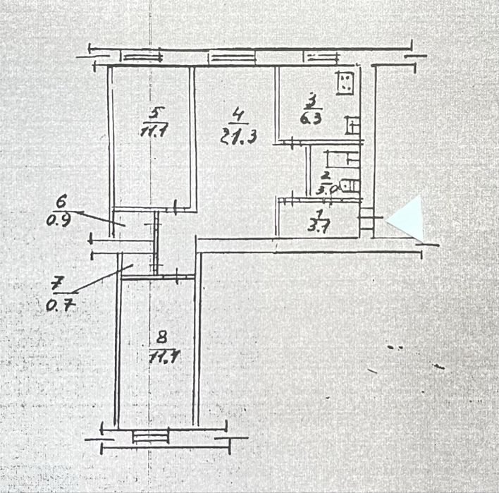 Продам трикімнатну квартиру