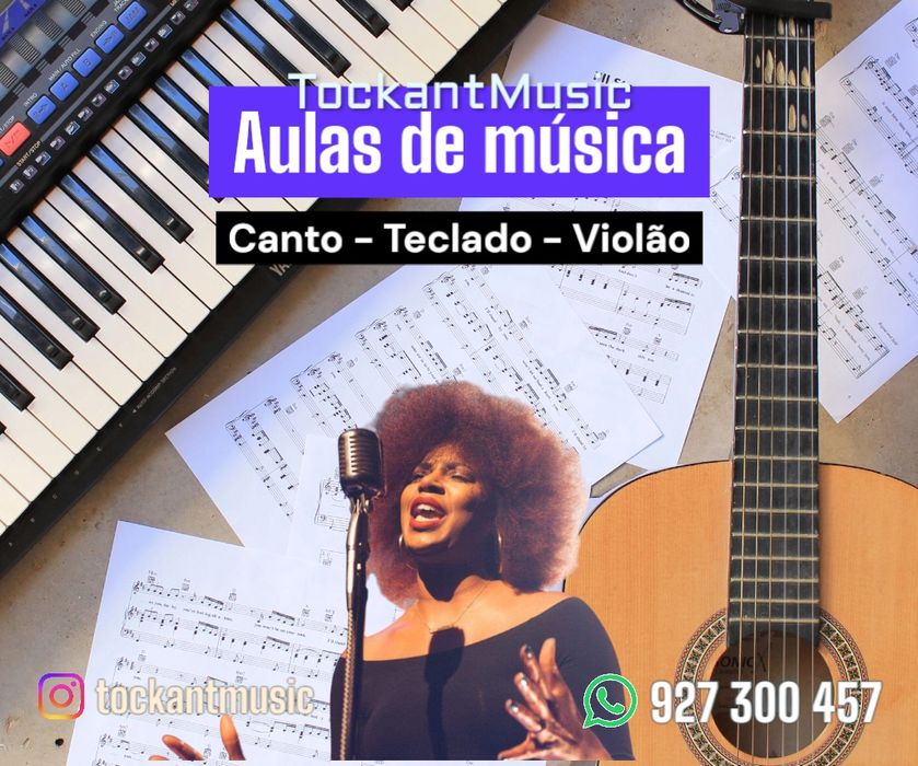 Ensino Canto, teclado e violão